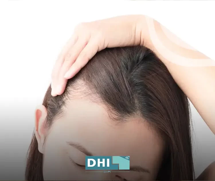 Hair transplantation in the front of the head for women